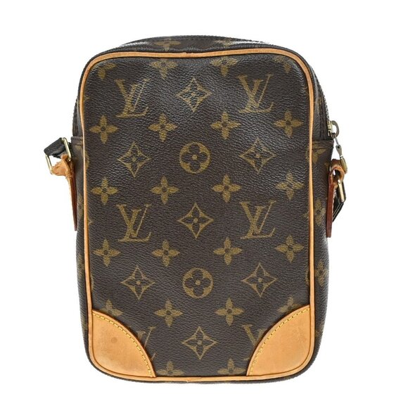 LOUIS VUITTON Danube Shoulder Bag Monogram Leather Brown France - Picture 7 of 15